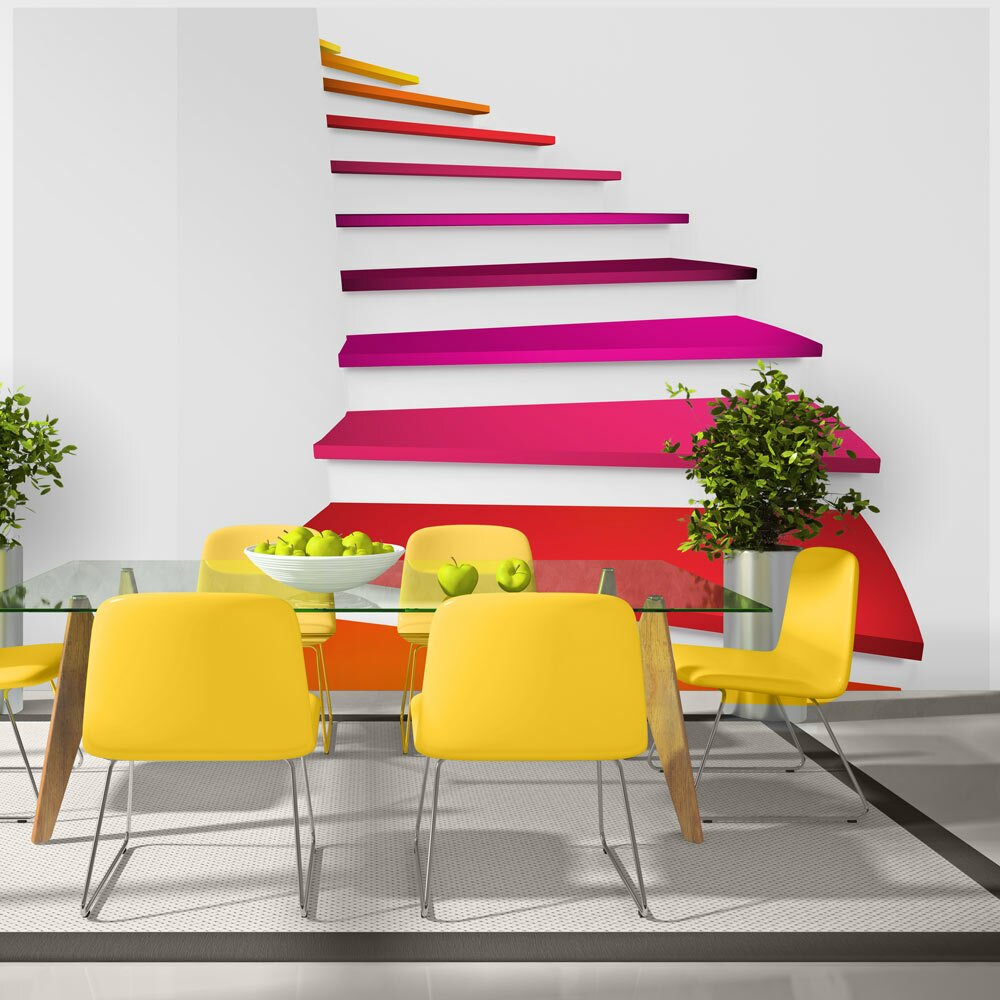 Fototapete Colorful stairs 280 cm x 400 cm