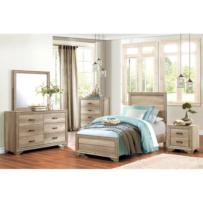 Commode 1 pièce avec 5 tiroirs et quincaillerie de chambre noire