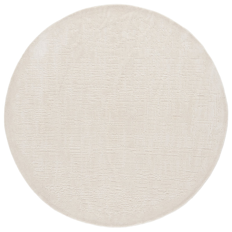 Tapis de couleur unie Lelian Performance Performance, Rond 6 pi