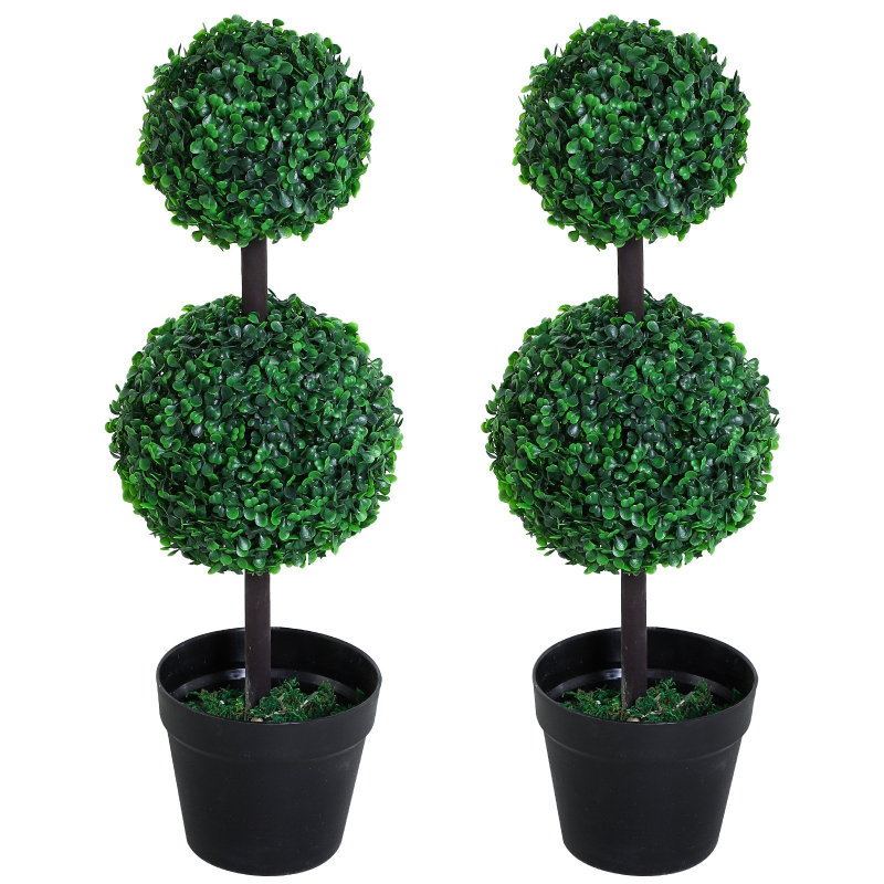 67.00cm Faux Boxwood Topiary in Pot