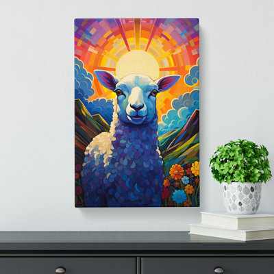 Sheep Deco - Wrapped Canvas