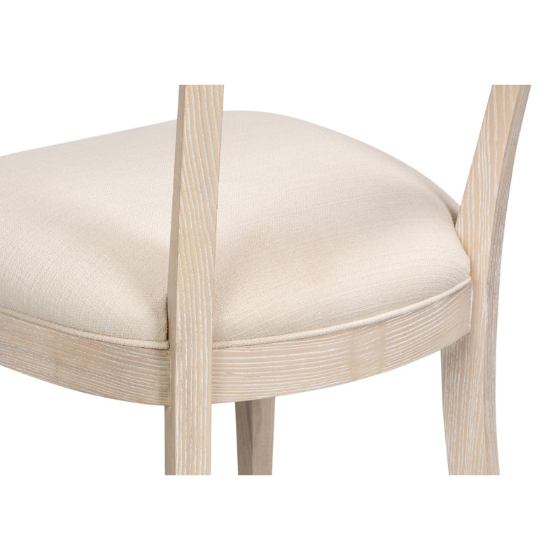 Ridge Upholstered Dining Chair, Beige