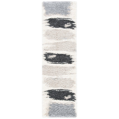 Saraland Abstract Gray/Cream Area Rug