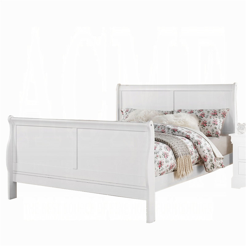 Avondale Sleigh Bed, White, Twin