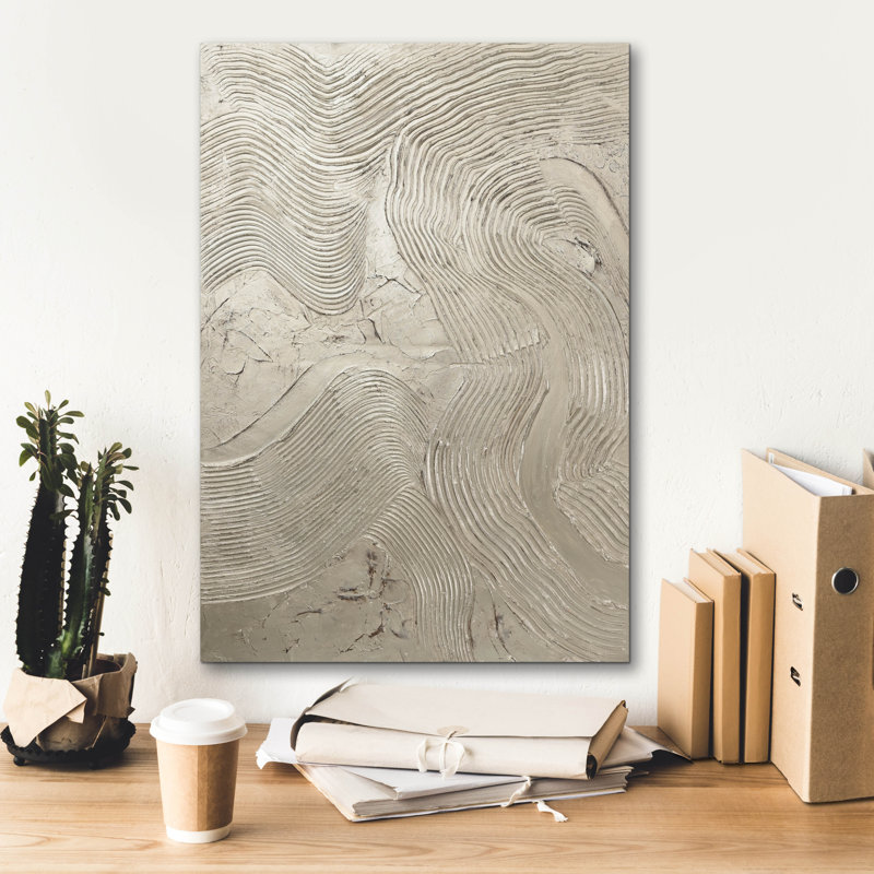  «Metallic - Silver» par Design Fabrikken, art mural sur toile, H 26 po x l 18 po