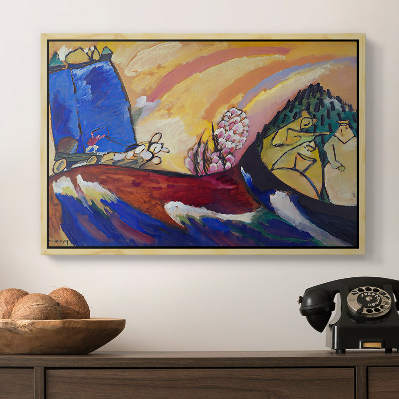 "Peinture avec troïka", toile de Wassily Kandinsky, 16 x 24, Naturel