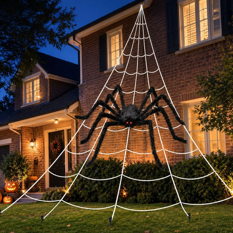 Giant Halloween Spider Web