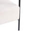 Fauteuil moderne en tissu blanc Boucle