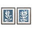 " Indigo Leaves I " 2 - Pieces