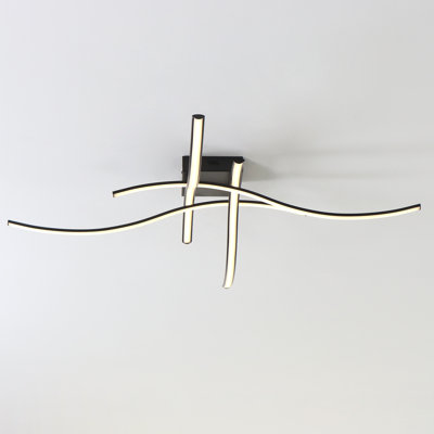 Plafonnier encastré Wi-Fi intelligent 4 lumières avec télécommande Chaison