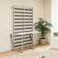 Mécanisme de lit mural pour bureau avec panneau de bureau, panneau blanc et cadre de lit gris Diy Cabinet