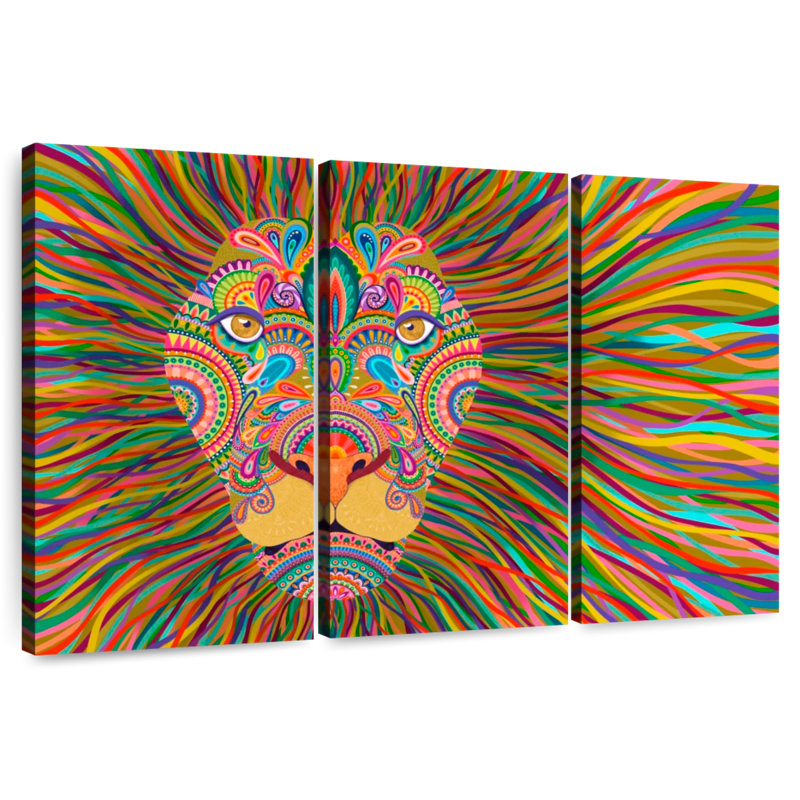 Brampt The King Lion, 28" H x 45" W