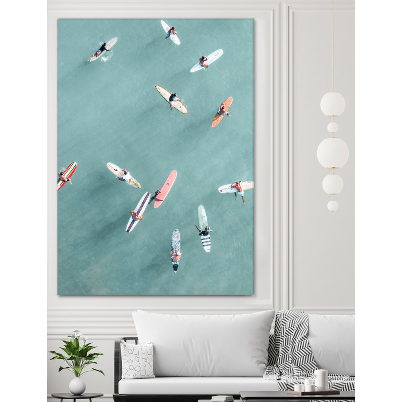 Surfers II - Photographie sans cadre sur toile