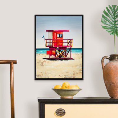 «Lifeguard on Duty VI» par Sydney Edmunds, reproduction d'art graphique sur toile