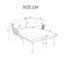 120cm Wide Straight Patio Daybed with Cushions