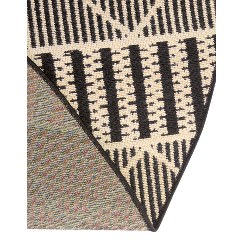 Tapis d'extérieur Black_Unique Loom Dalyan, Rectangle 6 pi 1 po x 9 pi