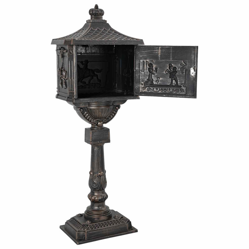 Cast Aluminum Drop Box, Bronze