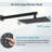 Male NPT 10 Inch High Pressure Rain Shower Head and Handheld 2.5 GPM in Matte Black(Valve Included)