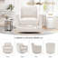 Fauteuil d'appoint pivotant large et haut Charitini-150820217