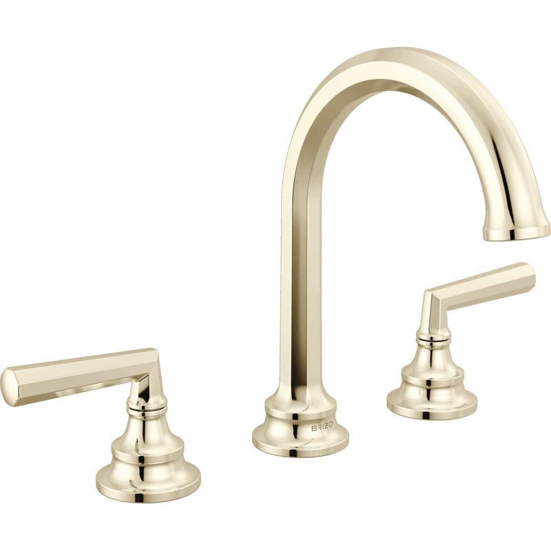 Beauclere™ Widespread Lavatory Faucet With Arc Spout, Lever Handle, Brilliance Polished Nickel