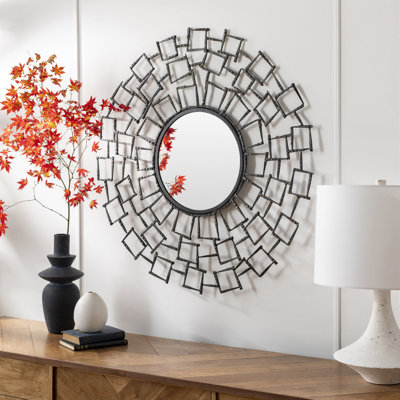 Bulah Metal Round Wall Mirror