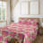 Ambesonne Watercolor Botany Sheet Set 4 Pcs Retro Boho Bloom-109495353-109495367