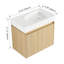 Meuble-lavabo 24 po avec lavabo en céramique, meuble-lavabo flottant mural, armoire de rangement en bois avec portes doubles pour la salle de bain-1810790744