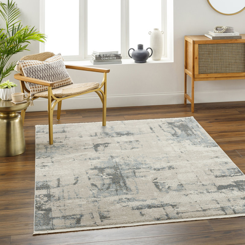 Abstract Indoor Rug, Rectangle 9'2" x 12'