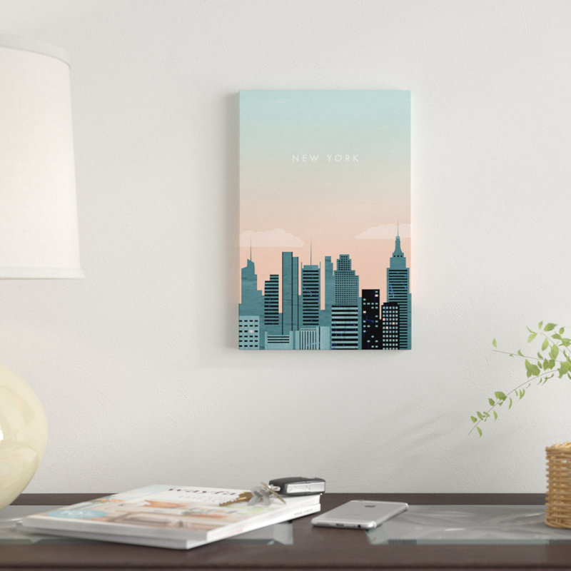 «New York», impression sur toile, H 18 po x l 12 po x P 1,5 po, Pas de tapis, Toile tendue