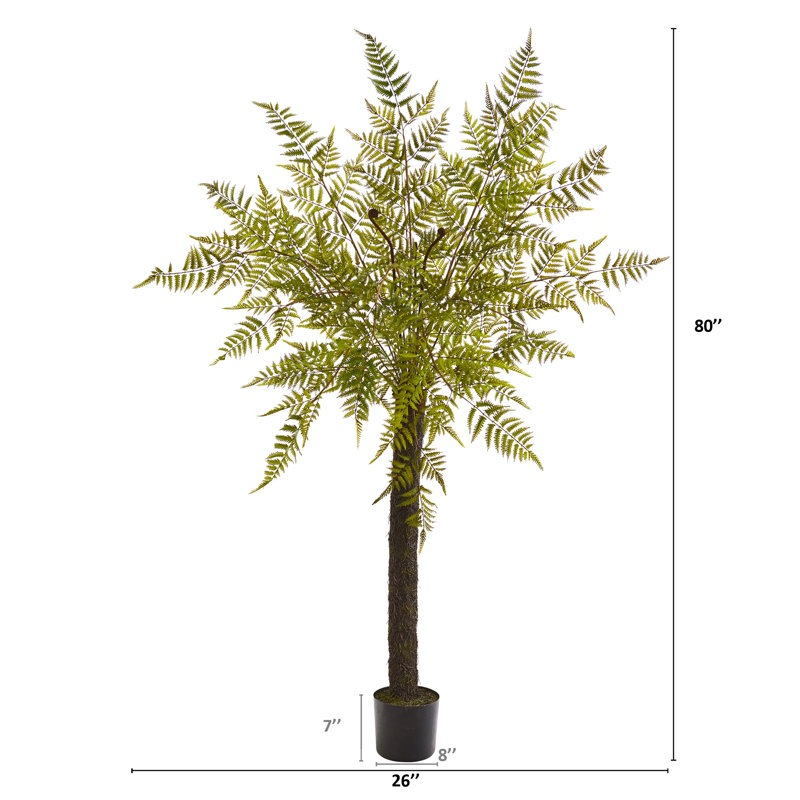 80'' Faux Fern Tree in Planter