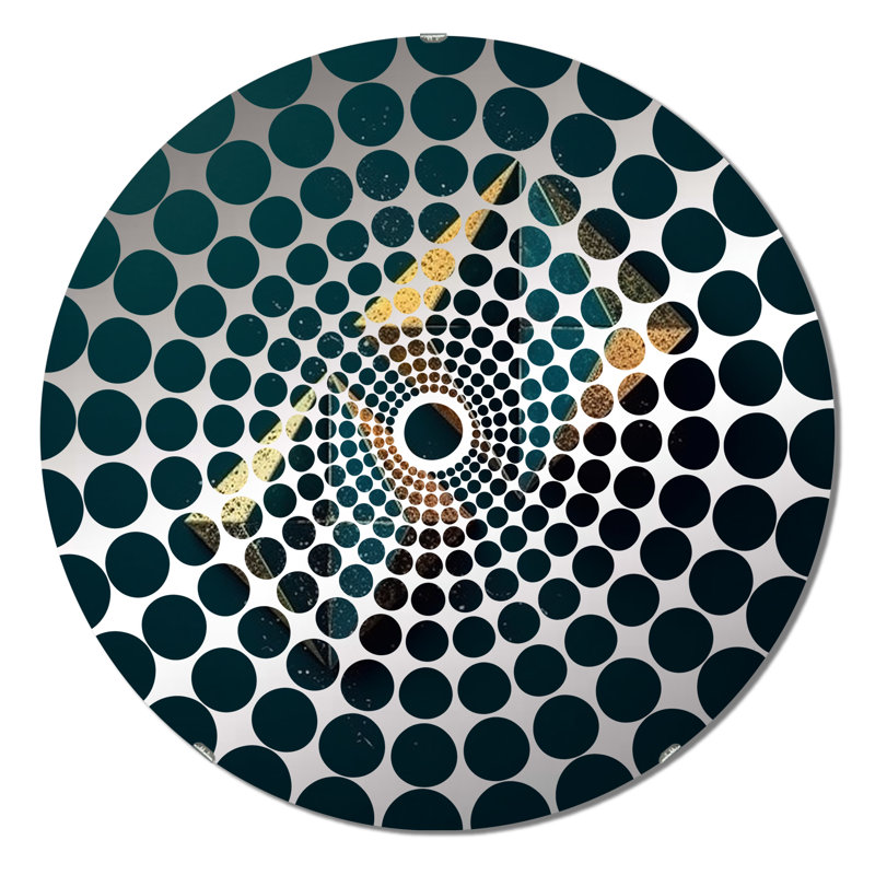 Yalin - Concentric Circles Decorative Mirror, 31.4" x 31.4"