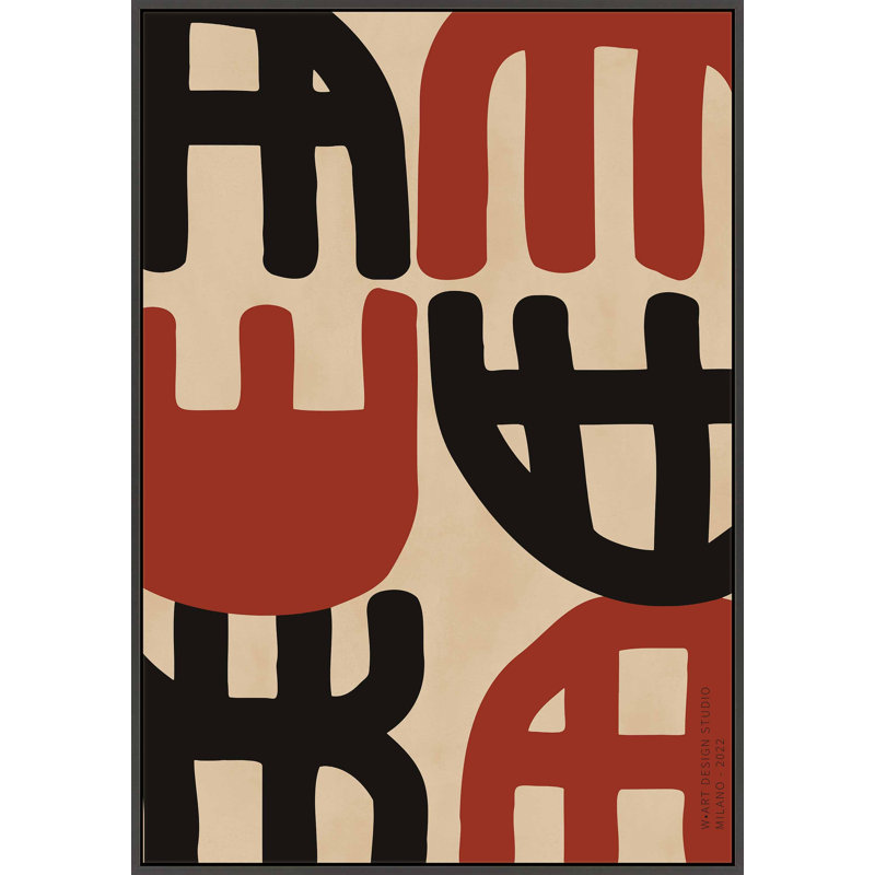 Bohemian Primitive 2 Print by Romina Gadler, 20" H x 14" W x 1.25" D, Black Framed Canvas