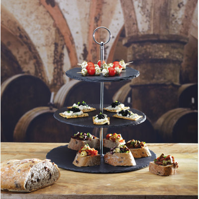 Stoneware Tiered Stand