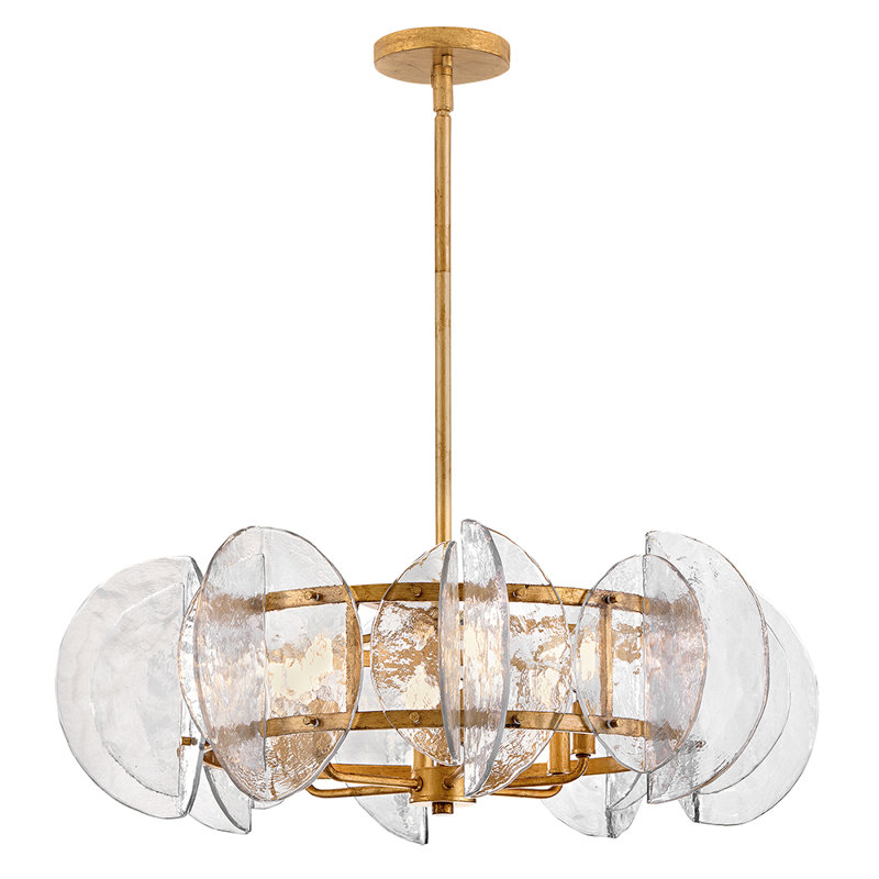Seraphina Chandelier, 10" H x 28.25" W x 28.25" D, 6