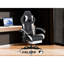 Fauteuil de jeu ergonomique de style course avec support lombaire massant et repose-pieds-1659343350