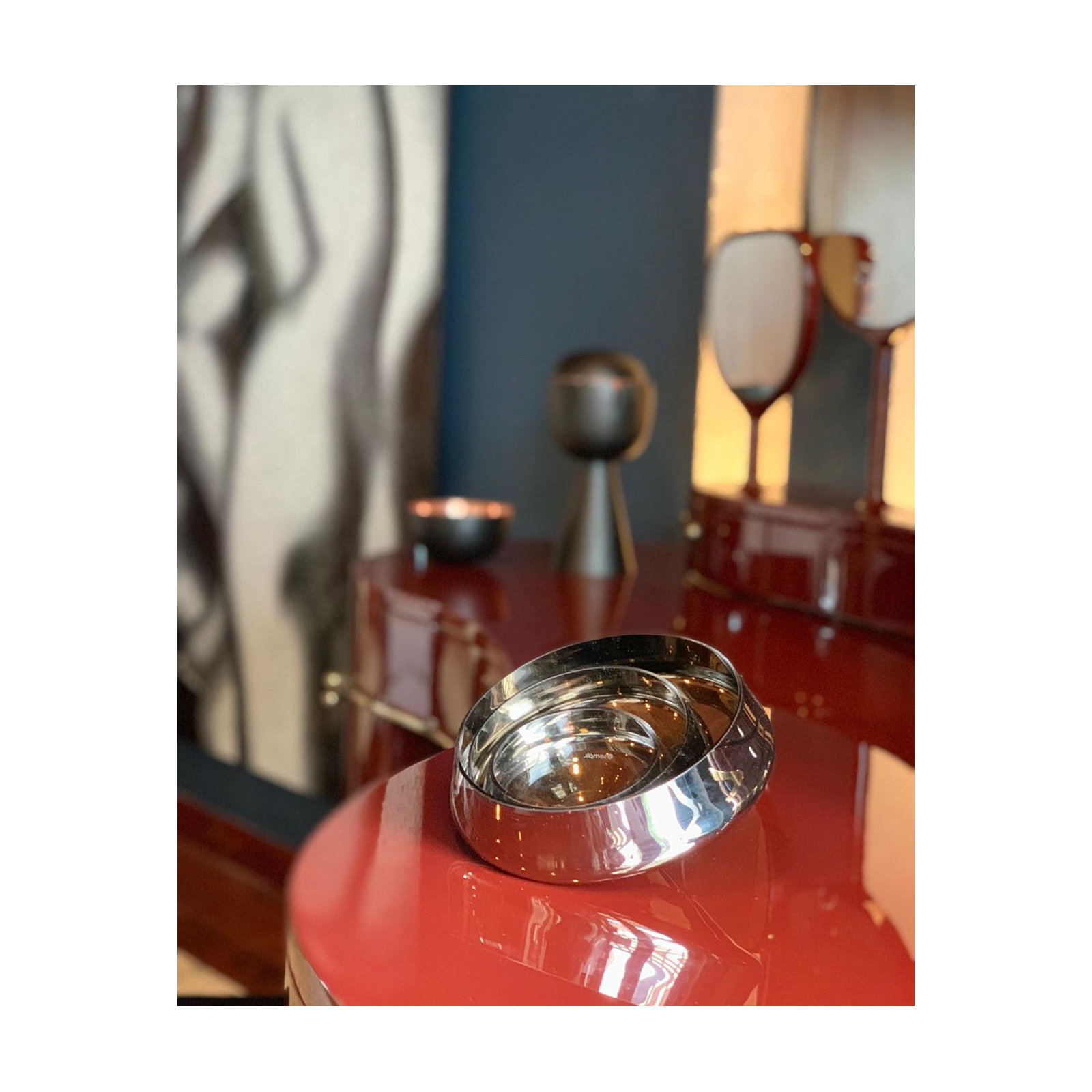 Sini 12 oz. Dessert Bowl, Platinum Silver