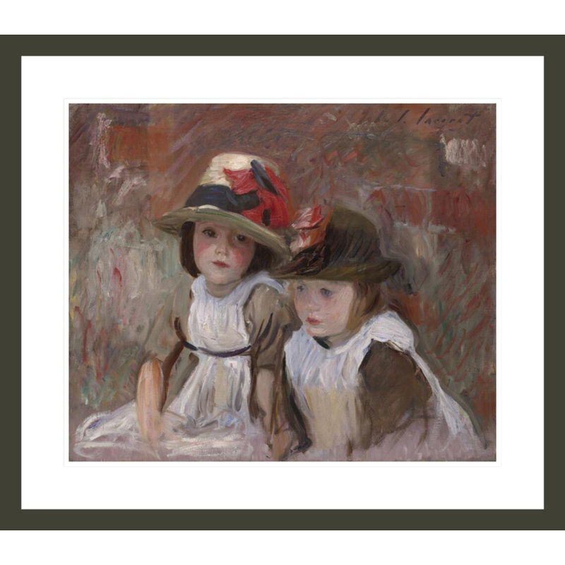 «Village Children» par John Singer Sargent, impression giclée sur cadre, H 23,5 po x l 26,79 po