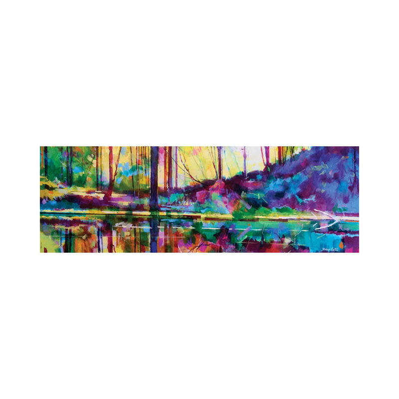 Serenity At Meadowcliff by Doug Eaton - Panoramic Painting on Canvas, Wrapped Canvas, 121.92 cm H x 40.64 cm W x 1.91 cm D