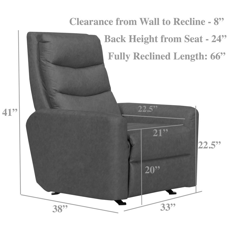 Saraha Power Rocker Recliner, Gray
