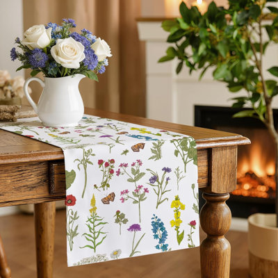 Summer Decorations for Home - Summer Table Runner - Spring Decor for Indoor Outdoor | Spring Table Decor Party Favors Supplies Banner