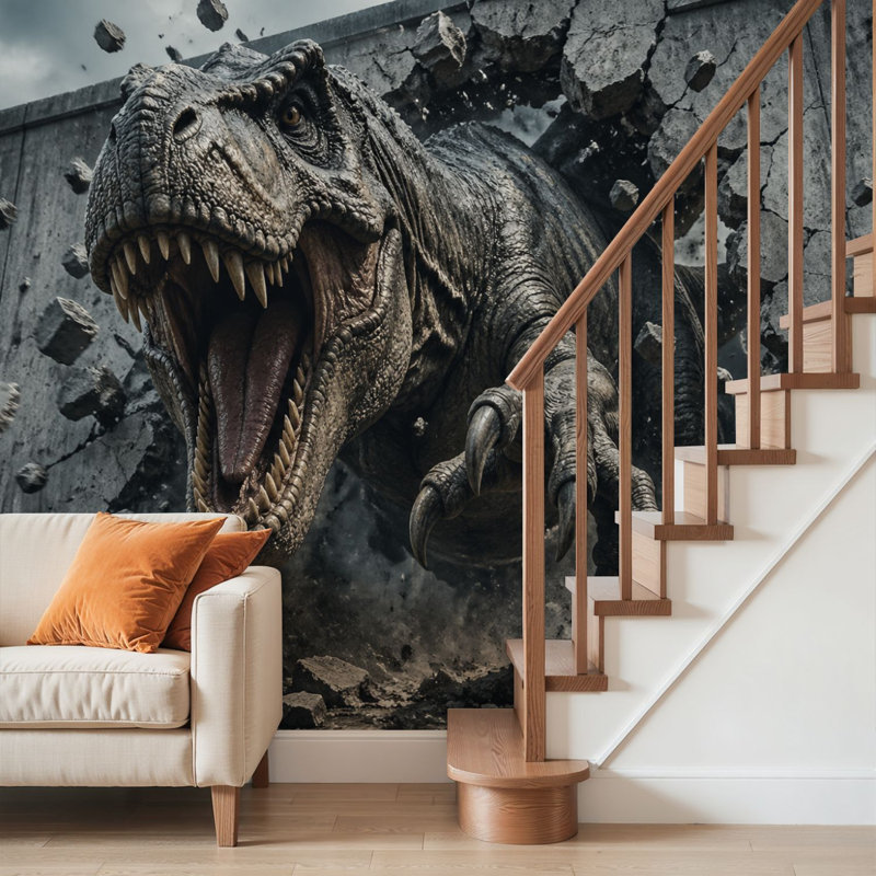 Adhésif mural pelez et collez, Tyrannosaurus Rex, L 69 po x l 96 po