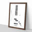 White Bass Guitar - Picture Frame Painting Print-56854883-56854900
