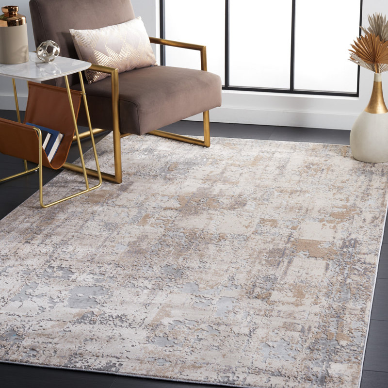 Keyra Performance Abstract Rug, Rectangle 4' x 6'