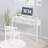 Cream White Vanity Desk with 3 Drawers, Modern Makeup Table or Writing Desk, Multipurpose Dressing Table for Bedroom, No Mirror Included