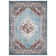 Power Loomed Performance Blue Medallion Rug