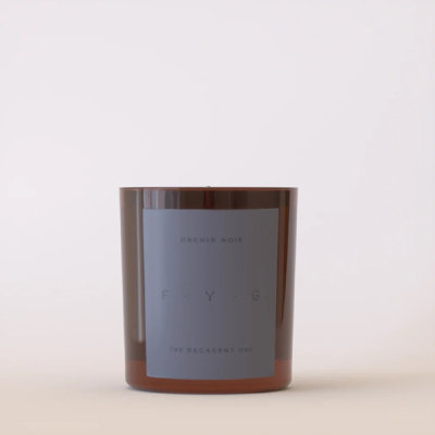 Plant / Floral Scented Unscented Flameless Tumbler Candle with Glass Holder