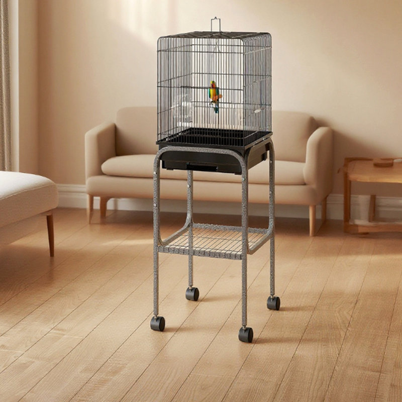 Cage à oiseaux intérieure en métal, cage à perroquet, volière à oiseaux