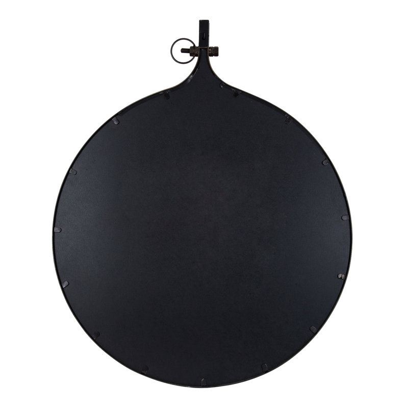 Miroir d'appoint Ristaino, Noir, 37 po x 30 po