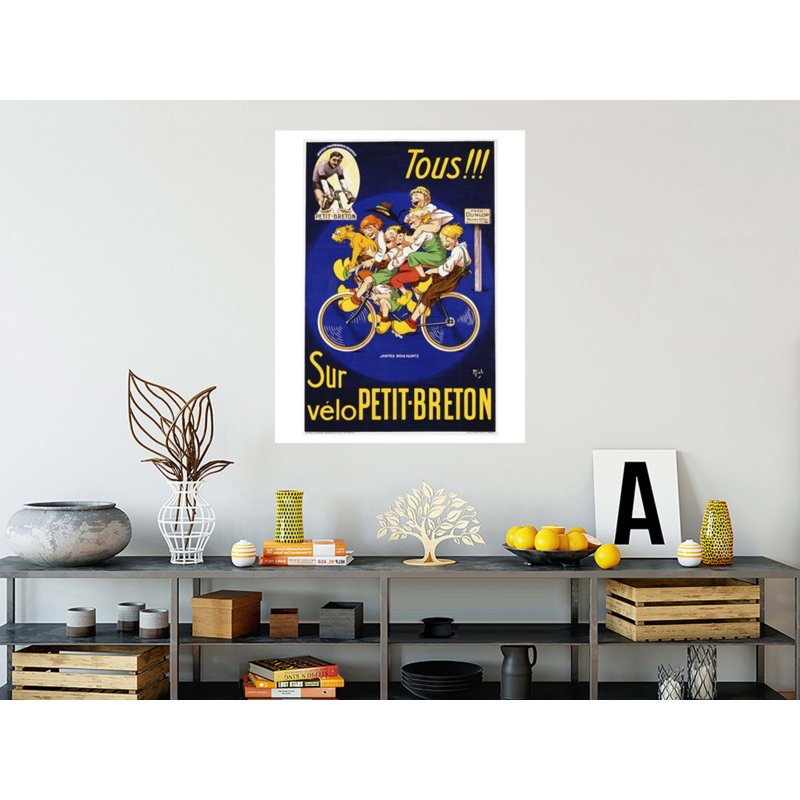 Tous! Affiche par Michel Liebeaux - Estampe numérique, H 40 po x l 32 po