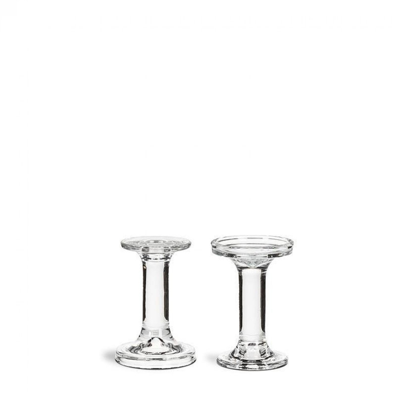 Simple Pillar/Taper Candle Holder, 5.25" H x 3.5" W x 3.5" D